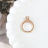  Nhẫn cầu hôn đẹp đơn giản vàng hồng 18k - Royal Arch | Gix Jewelry 