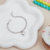  Lắc tay bạc cho bé hình trái tim Gix Jewel TBBLT31 