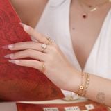  Vòng tay tennis đính đá vàng 18k & bạc đẹp cho nam nữ đeo đôi Gix Jewel 
