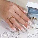  Nhẫn cưới Rosa vô cực vàng 14k đẹp đính kim cương Gix Jewel - GCR25050092 