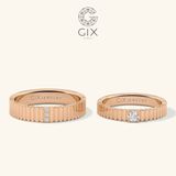  Nhẫn Cưới Vàng 18K Kim Cương Đẹp Gix Jewel - GCR25050115 