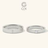  Nhẫn Cưới Vàng 18K Kim Cương Đẹp Gix Jewel - GCR25050115 