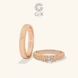  Nhẫn cưới Hàn Quốc đẹp kim cương vàng trắng 14k Eternity Gix Jewelry 