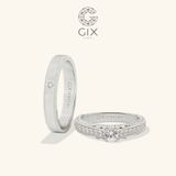  Nhẫn Cặp Eternity Vàng 14k Gix Jewelry - GCR25050114 