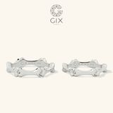  Nhẫn cưới đôi vàng 18k thiết kế độc đáo hoa văn dễ thương Gix Jewel 