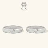  Nhẫn cưới đẹp vàng 18K đính kim cương Gixjewel - GCR25050052 