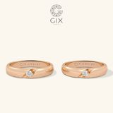  Nhẫn Cặp Đẹp Đính Đá Khắc Chữ Gix Jewel - GCR25050052 