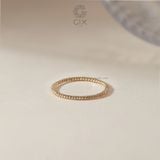  Nhẫn trơn nữ đẹp bạc đẹp vàng 18k đai xoắn vòng Gix Jewel 