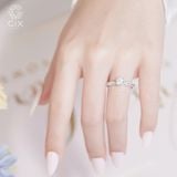  Nhẫn cầu hôn kiểu đẹp giá rẻ vàng tây 18k đính kim cương nhân tạo Gix Jewel 
