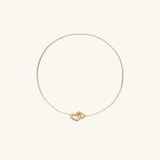  Vòng tay nữ bạc mạ vàng 18k tặng bạn gái sợi mảnh gắn charm hình trái tim Gix 