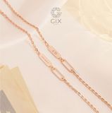  Vòng tay nam nữ mắc xích vàng 18k bạc thật đeo đôi khắc tên handmade Gix Jewel 