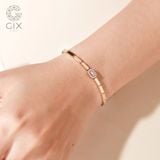  Vòng tay cặp đôi vàng 18k bản to handmade cao cấp đính kim cương đẹp Gixjewel 