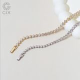  Vòng tay tennis chain vàng 18k bạc 925 đẹp nam nữ đính đá cao cấp 