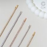  Lắc tay tennis vàng 18k bạc 925 đẹp nam nữ Gix Jewel mạ vàng đính đá cao cấp 