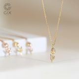  Vòng cổ cưới nhỏ xinh vàng tây 18k choker cao cấp hình hoa tulip Gix Jewelry 