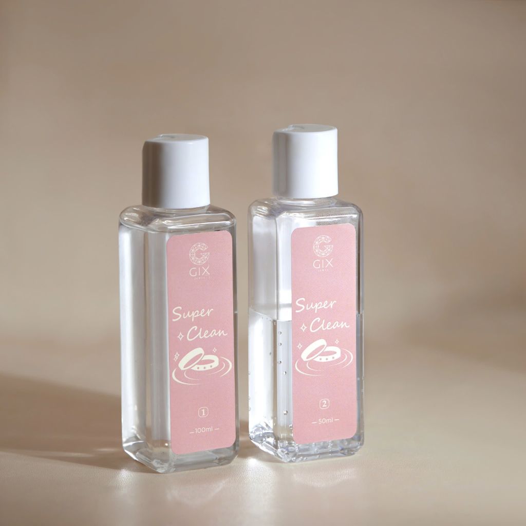  Nước rửa trang sức cao cấp set hai chai 150ml Gix Jewel, dung dịch làm sáng trang sức siêu tốc 