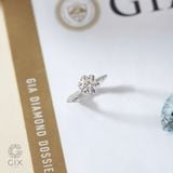  Nhẫn Đính Hôn Vàng Trắng 18K Kim Cương Nhân Tạo - Tulip Heart | Gix Jewel 