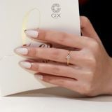  Nhẫn cầu hôn trơn đơn giản vàng 18k đẹp - Heart Beat | Gix Jewelry 