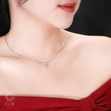  Dây chuyền mặt thánh giá nam nữ vàng trắng 18k mạ bạc 925 đính đá Cz cao cấp Gix Jewel 