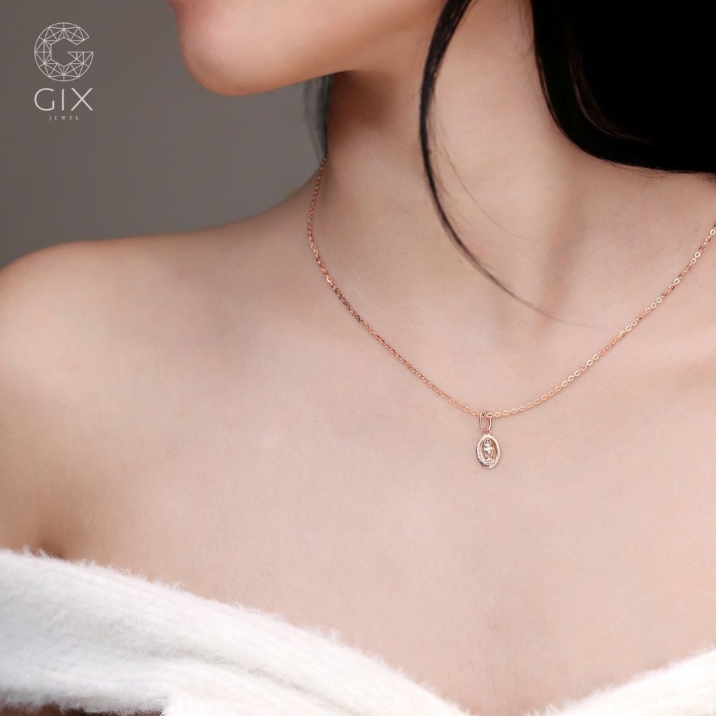  Mặt dây chuyền thánh giá vàng 18k bạc đẹp cho nam nữ đeo cá tính Gix Jewelry 