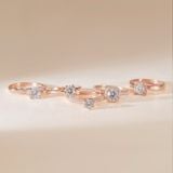  Nhẫn cầu hôn vàng 18k infinity love đính hôn đơn giản kim cương đẹp Gix Jewel 