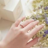  Nhẫn cầu hôn vàng hồng 18k đính kim cương - Velours Kiss | Gix Jewel 
