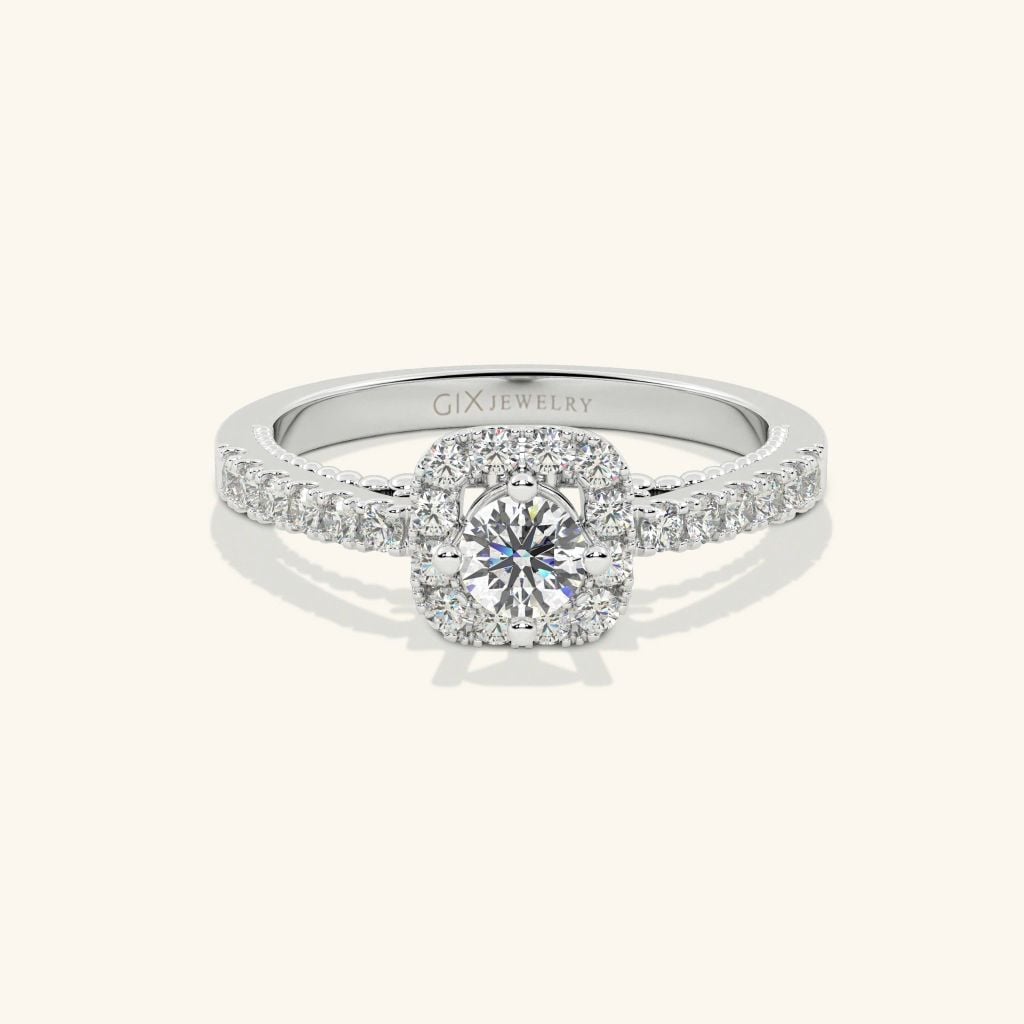  Nhẫn cầu hôn Halo Promise | Gix Jewelry 