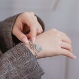  Vòng cặp khắc tên mắc xích lớn kiểu mới bạc & vàng đẹp cho nam nữ Gix Jewel 