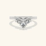  Nhẫn Đính Hôn Đẹp Infinity Love Vàng Trắng 18K Đơn Giản Đính Kim Cương Cho Nữ Gix Jewel 