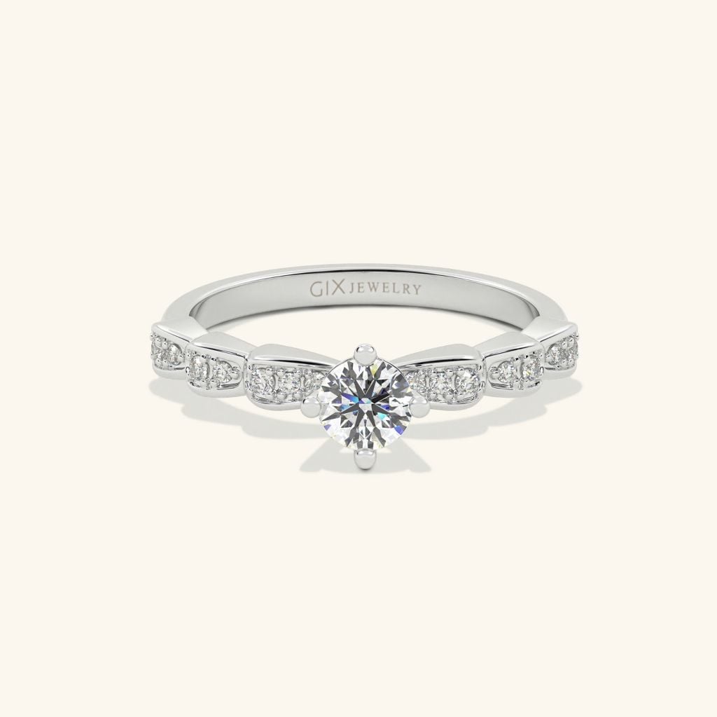  Nhẫn đính hôn Camellia Kiss | Gix Jewelry 