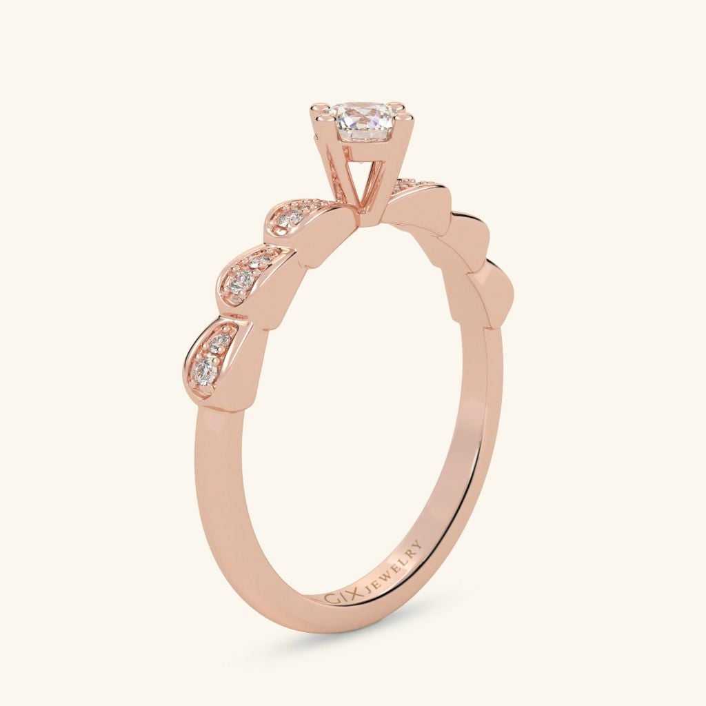  Nhẫn đính hôn Camellia Kiss | Gix Jewelry 
