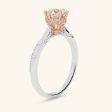  Nhẫn Cầu Hôn Hai Màu Đính Kim Cương Nhân Tạo Cao Cấp Giá Rẻ Gix Jewelry 