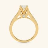  Nhẫn Cầu Hôn Kim Cương Vàng Trắng Đẹp Giá Rẻ Đính Moissanite Gix Jewelry 