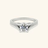  Nhẫn Cầu Hôn Kim Cương Vàng Trắng Đẹp Giá Rẻ Đính Moissanite Gix Jewelry 