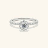  Nhẫn Cầu Hôn Mạ Vàng 18K Đính Cánh Hoa Kim Cương Gix Jewelry 