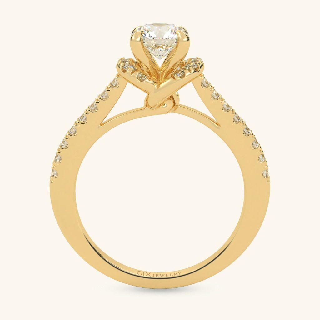  Nhẫn cầu hôn Rose Halo | Gix Jewelry 