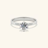  Nhẫn Cầu Hôn Vàng Trắng Đơn Giản Đính Kim Cương Nhân Tạo Đẹp Nhất Gix Jewel 
