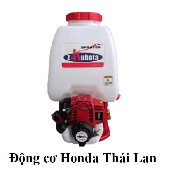  Bình phun xịt thuốc Z - kubota GX35 (4 thì) - động cơ Honda Thái Lan 