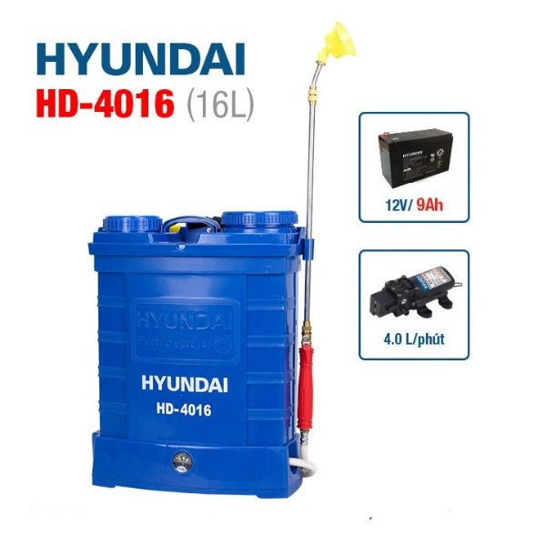  Bình xịt điện HYUNDAI HD-4016 (16 Lit , 9AH) 