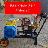  Bộ xịt cao áp dây đai HALIN - 2 HP (Ty Sứ)  - có xe đẩy - dây 20 m 