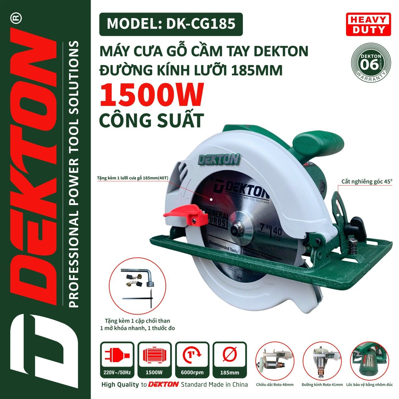 Máy cắt nhôm gỗ Dekton DK 185 – vuasi