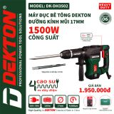  Máy đục bê tông Dekton - DK - DH 3502 