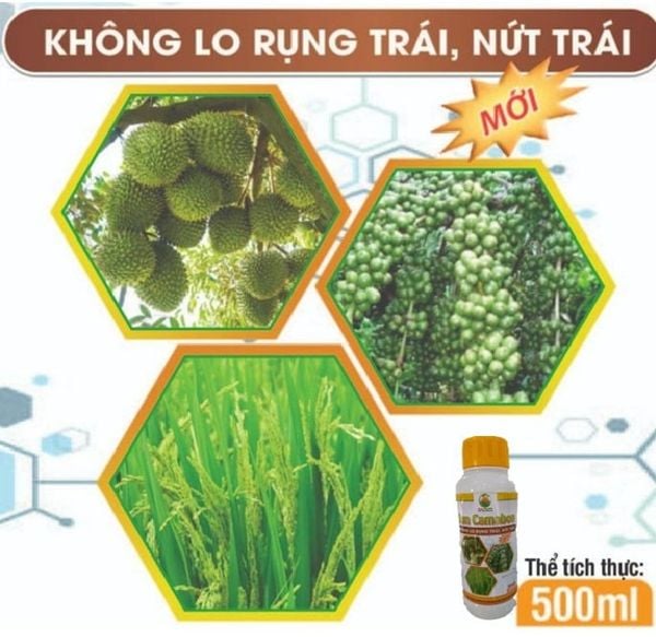  Phân bón hữu cơ Hàn Quốc -Không lo rụng trái - nứt trái -Sun camabon -  500 ml 