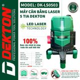  MÁY CÂN BẰNG LASER DEKTON - DK LS0503 (5 Tia Xanh) 