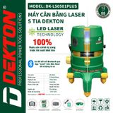  MÁY CÂN BẰNG LASER DEKTON - DK LS0501 PLUS - 05 TIA (TIA XANH) - CÓ REMOTE 