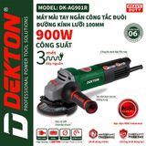  Máy mài điện Dekton DK - AG 901 R - công tắc đuôi - chống khởi động lại 
