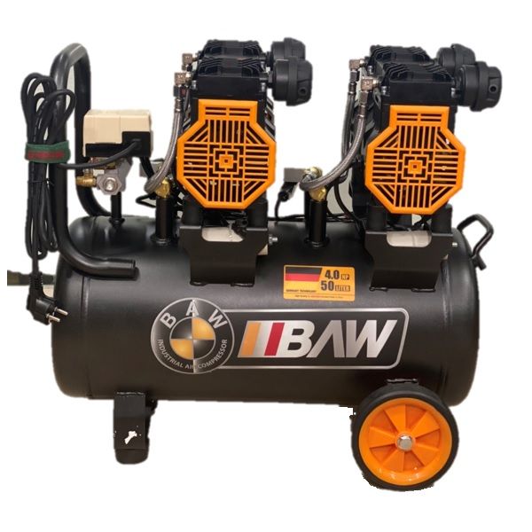  Máy Nén Khí BAW -AC50L - 50L - 4HP (Không Dầu) - 2 vòi 