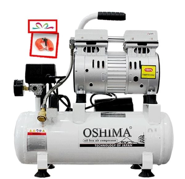  Máy nén khí Oshima 9 L (không dầu) - 1HP 