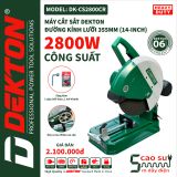 Máy Cắt Sắt Dekton - DK-CS 2800 CR - 2800W (chạy dây cuaroa) 