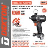  Máy siết bu lông dùng pin Dekton M21 - IW 550 PRO (chưa pin sạc) 